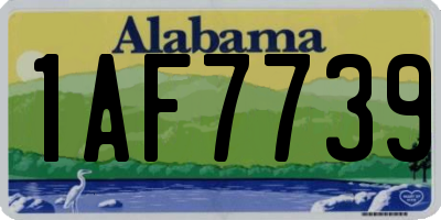 AL license plate 1AF7739