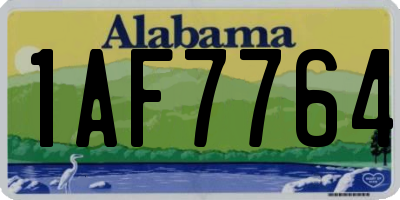 AL license plate 1AF7764