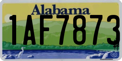 AL license plate 1AF7873