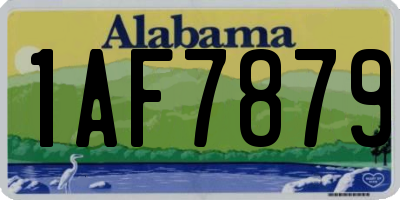 AL license plate 1AF7879