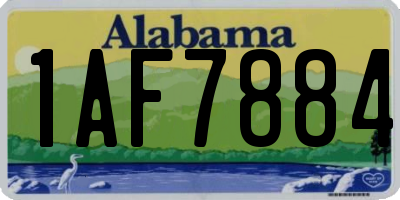 AL license plate 1AF7884