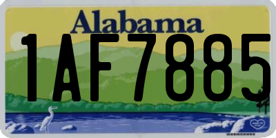 AL license plate 1AF7885