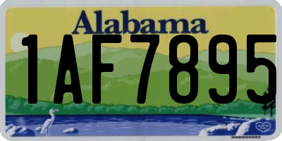 AL license plate 1AF7895