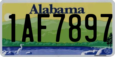 AL license plate 1AF7897