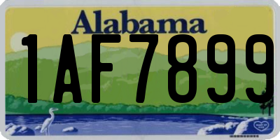 AL license plate 1AF7899
