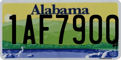 AL license plate 1AF7900