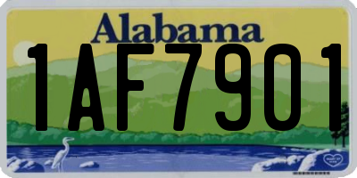 AL license plate 1AF7901