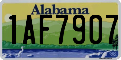 AL license plate 1AF7907