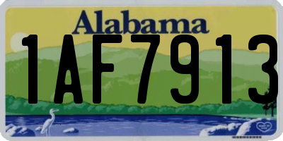 AL license plate 1AF7913