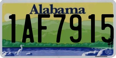 AL license plate 1AF7915