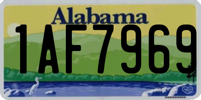 AL license plate 1AF7969