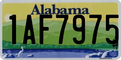 AL license plate 1AF7975