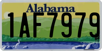 AL license plate 1AF7979