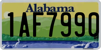 AL license plate 1AF7990