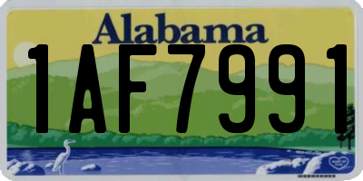 AL license plate 1AF7991