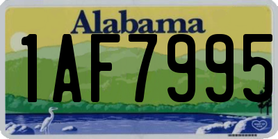 AL license plate 1AF7995