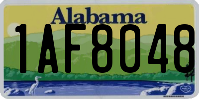 AL license plate 1AF8048