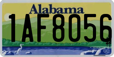 AL license plate 1AF8056