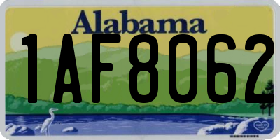 AL license plate 1AF8062