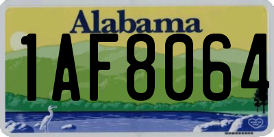 AL license plate 1AF8064