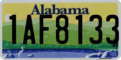 AL license plate 1AF8133