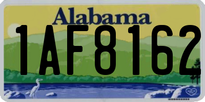 AL license plate 1AF8162