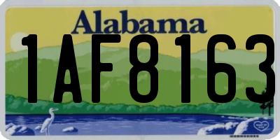 AL license plate 1AF8163