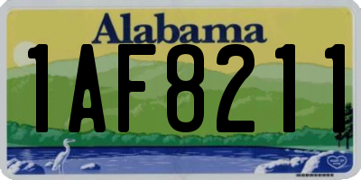 AL license plate 1AF8211