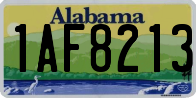 AL license plate 1AF8213
