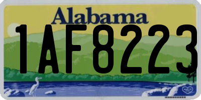 AL license plate 1AF8223