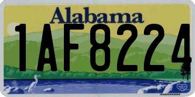 AL license plate 1AF8224