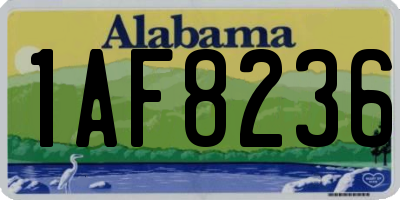 AL license plate 1AF8236
