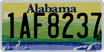 AL license plate 1AF8237