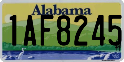 AL license plate 1AF8245