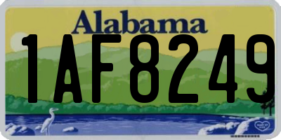 AL license plate 1AF8249