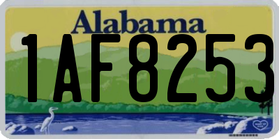 AL license plate 1AF8253