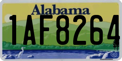 AL license plate 1AF8264