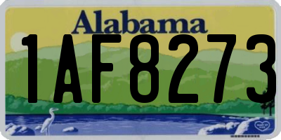 AL license plate 1AF8273