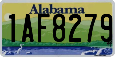 AL license plate 1AF8279