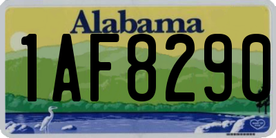 AL license plate 1AF8290