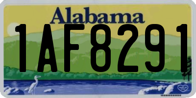 AL license plate 1AF8291