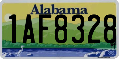 AL license plate 1AF8328