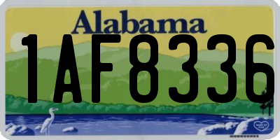AL license plate 1AF8336