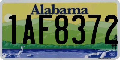 AL license plate 1AF8372