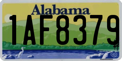 AL license plate 1AF8379