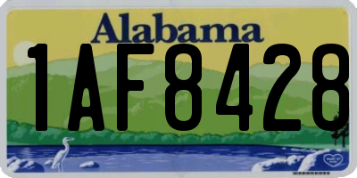 AL license plate 1AF8428