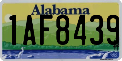 AL license plate 1AF8439