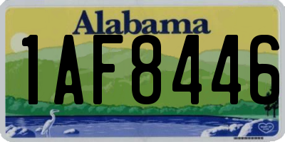 AL license plate 1AF8446