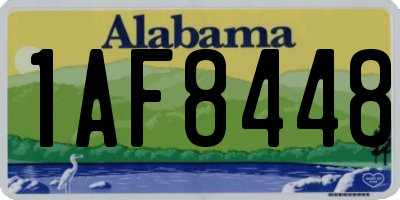 AL license plate 1AF8448