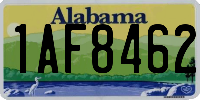 AL license plate 1AF8462